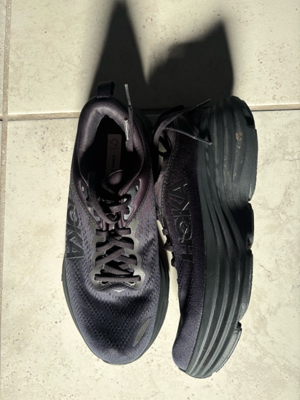 Hoka One One Women's Black Running Sneakers size 9D - Picture 3 of 8